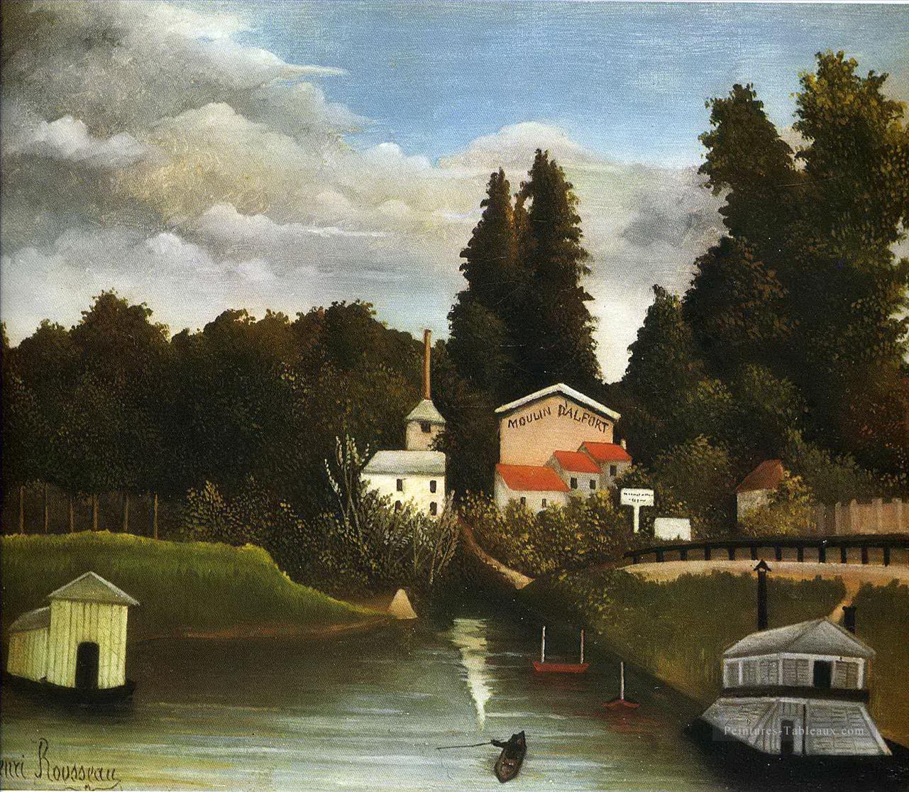 le moulin à Alfor 1905 Henri Rousseau post impressionnisme Naive primitivisme Peintures à l'huile